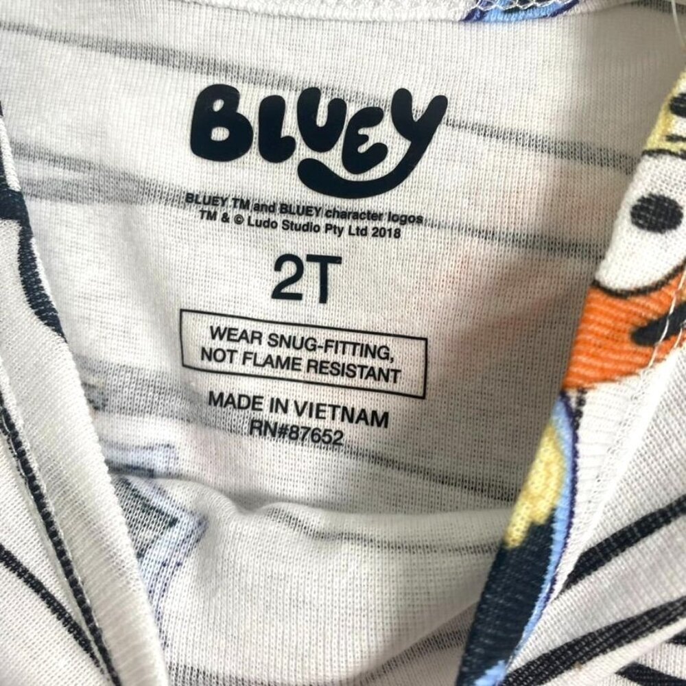 Toddler Boys' 4pc Bluey Cotton Long Sleeve Halloween Pajama Set Size 2T Or 4 - Picture 8 of 14